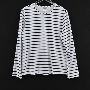 Tommy Bahama Naples Swim Shirt Size XL Stripe Rashguard UPF 50+ White Navy Beach